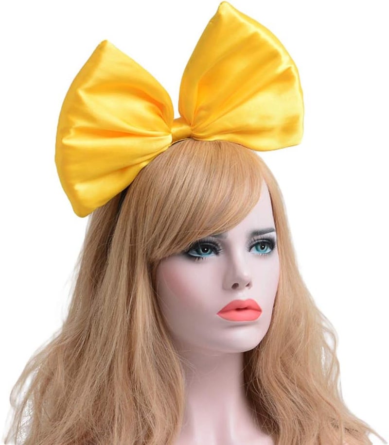 BUTITNOW BUYITNOW Women Huge Bow Headband Cute Bowknot Hair Hoop for Halloween Cosplay - Image 3